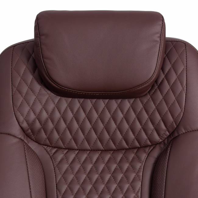 Кресло Trust (max) кож/зам, коричневый/коричневый стеганный/коричневый, 36-36/36-36/6/36-36/06 коричневый/коричневый стеганный/коричневый кож/зам