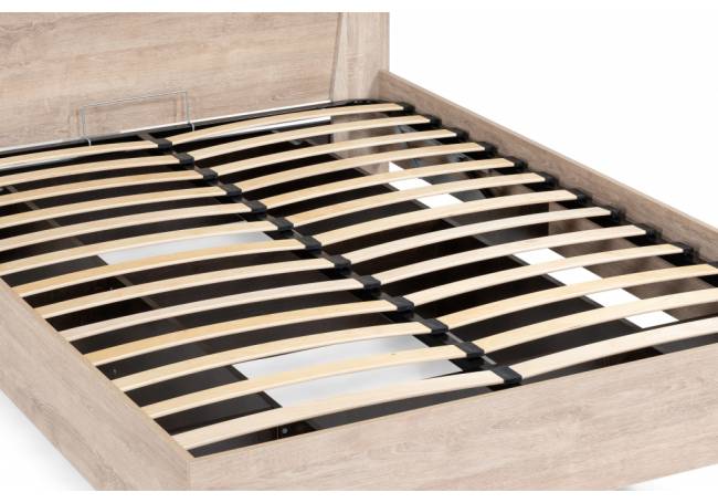 Кровать Магантия 140х200 сПМ парящая дуб баррик