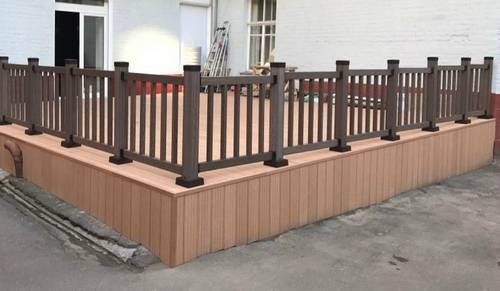 Ограждения Holzhof WoodStyle с тиснением "под дерево", венге (комплект в коробке)	 Ограждения Holzhof WoodStyle с тиснением "под дерево", венге (комплект в коробке)