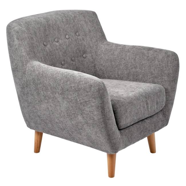 Кресло Picasso серый, шенилл