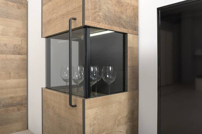 Стенка для гостиной с подсветкой Трувор № 24 цвет дуб гранж песочный/интра Стенка для гостиной с подсветкой Трувор № 24 цвет дуб гранж песочный/интра