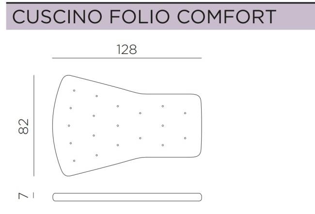 Подушка для кресла Folio зеленый 1280х820х70 мм Подушка для кресла Folio зеленый 1280х820х70 мм