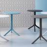 Стол пластиковый обеденный Spritz + Spritz Mini горчичный Ø605х400-765 мм