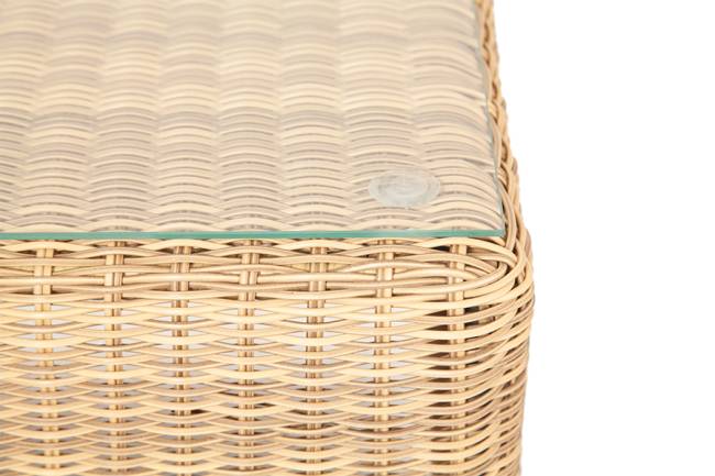 "Кон Панна" столик журнальный из искусственного ротанга, цвет соломенный "Кон Панна" столик журнальный из искусственного ротанга, цвет соломенный