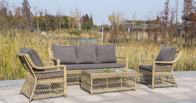 "Гранд Латте" кресло из искусственного ротанга, цвет соломенный "Гранд Латте" кресло из искусственного ротанга, цвет соломенный