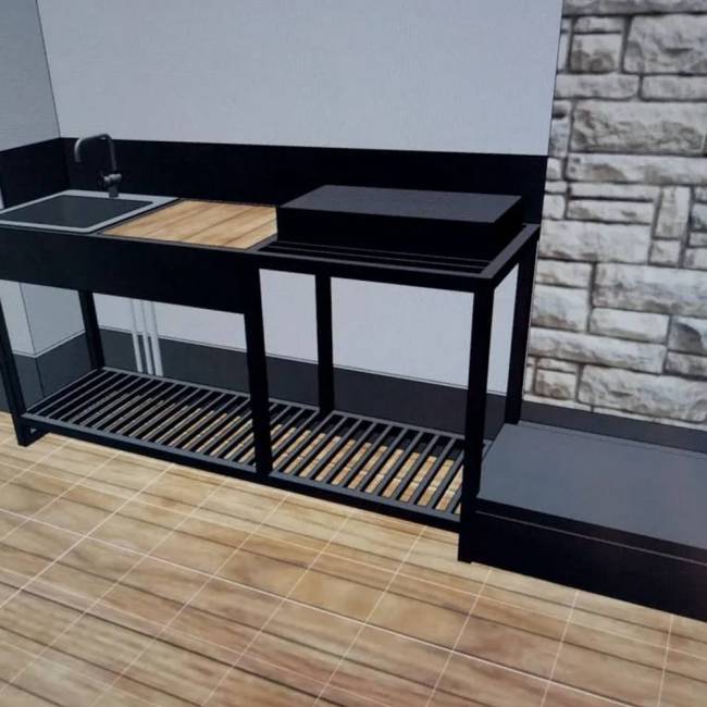 Мангал "Лофт 6", ST3, 3мм