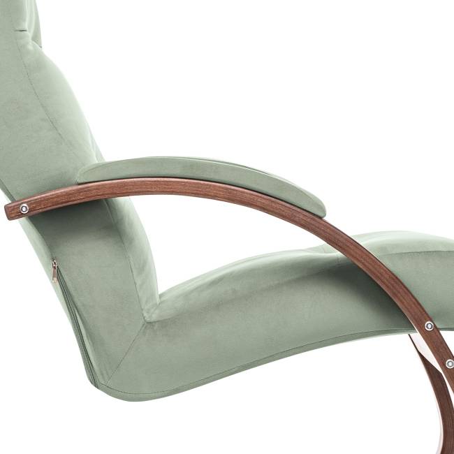 Кресло-качалка Leset Милано Орех текстура V14 бирюзовый