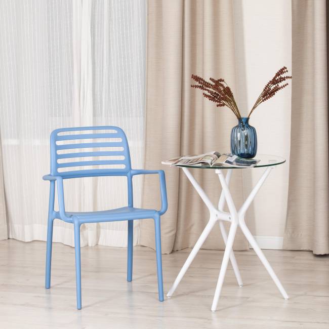 Кресло VALUTTO (mod. 54) / 1 шт. в упаковке пластик, 58 х 57 х 86 см , Pale blue (бледно-голубой) 33780 Pale blue (бледно-голубой) 33780 пластик