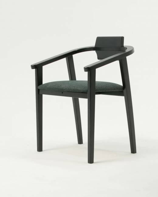 Стул-кресло Челси ПМ чёрный/зелёный