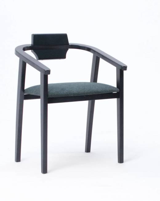 Стул-кресло Челси ПМ чёрный/зелёный