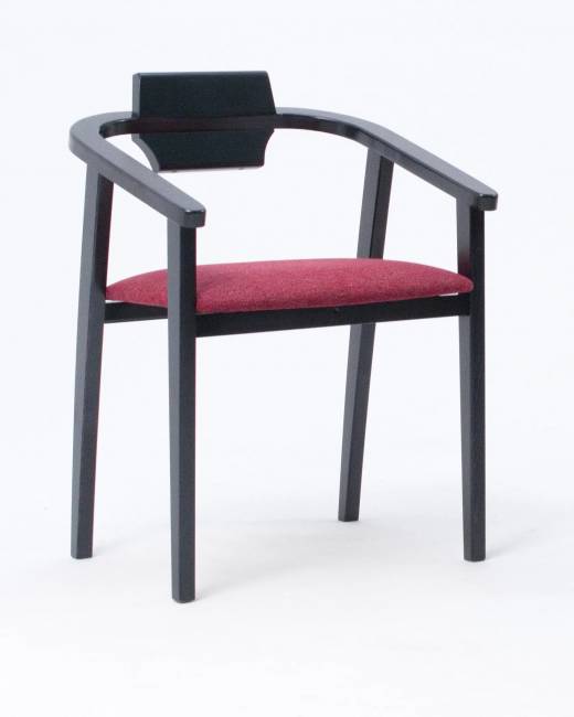 Стул-кресло Челси ПМ чёрный/красный