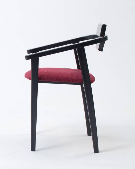 Стул-кресло Челси ПМ чёрный/красный