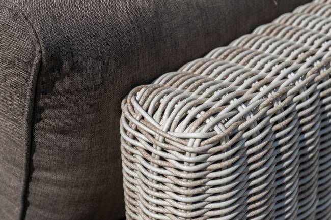 "Лунго" трансформирующаяся лаунж-зона из искусственного ротанга, цвет бежевый