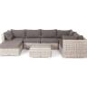 "Лунго" трансформирующаяся лаунж-зона из искусственного ротанга, цвет бежевый