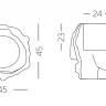 Кашпо из биопластика Threebu Pot Special песок Сахары 450х450х450 мм