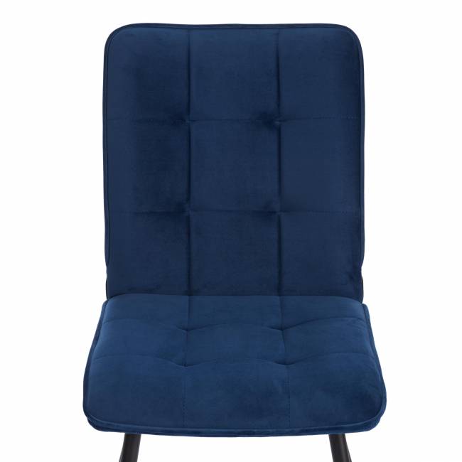 Стул обеденный Bari велюр, 46х55х89, Blue (синий) синий велюр Стул обеденный Bari велюр, 46х55х89, Blue (синий) синий велюр