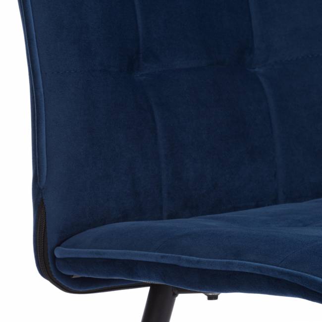 Стул обеденный Bari велюр, 46х55х89, Blue (синий) синий велюр Стул обеденный Bari велюр, 46х55х89, Blue (синий) синий велюр