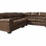 Диван Bladen 12003 угловой модульный (1200055+1200067), 230х23090х94 см, коричневый