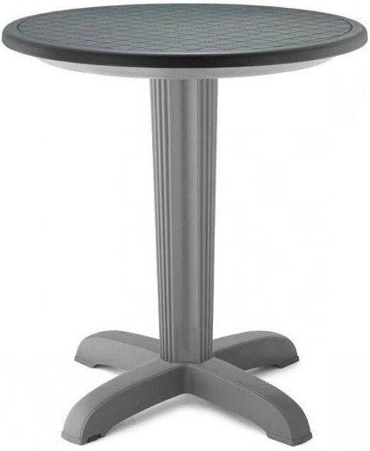 Столешница пластиковая круглая для подстолья Dodo, Domino Folding антрацит Ø700 мм Столешница пластиковая круглая для подстолья Dodo, Domino Folding антрацит Ø700 мм