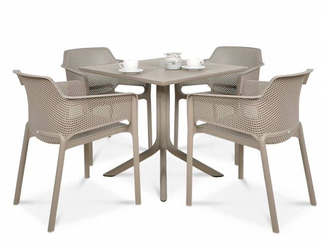 Кресло пластиковое Net тортора 605х585х800 мм Кресло пластиковое Net тортора 605х585х800 мм