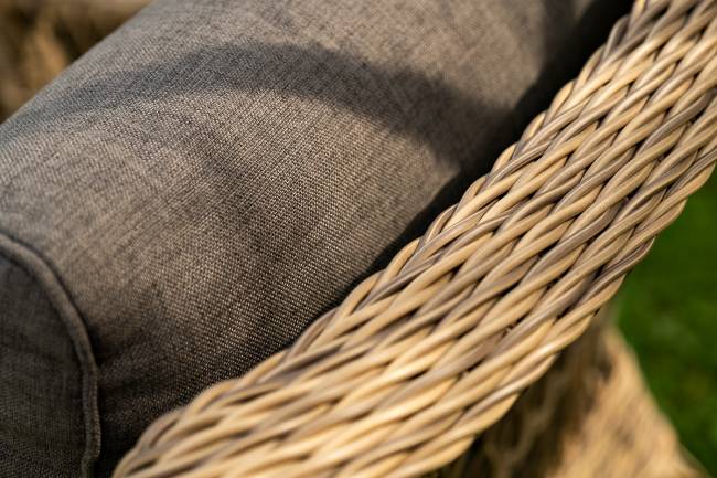 "Гранд Латте" лаунж-зона из искусственного ротанга, цвет соломенный