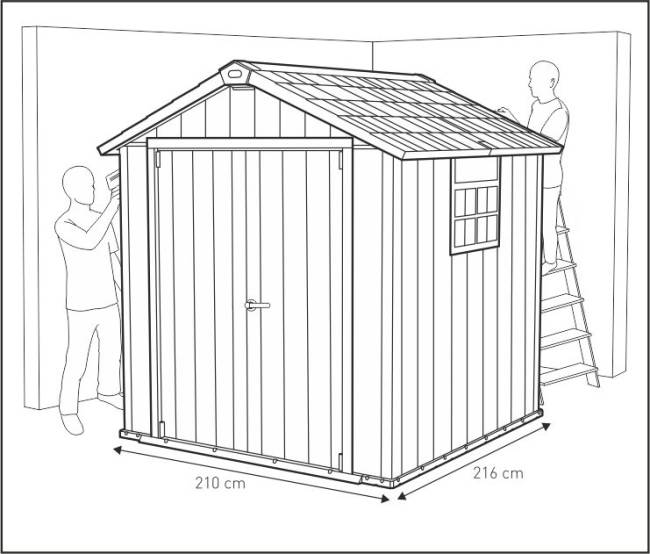 Сарай "Окланд 757" (размеры 210 х 216 см)