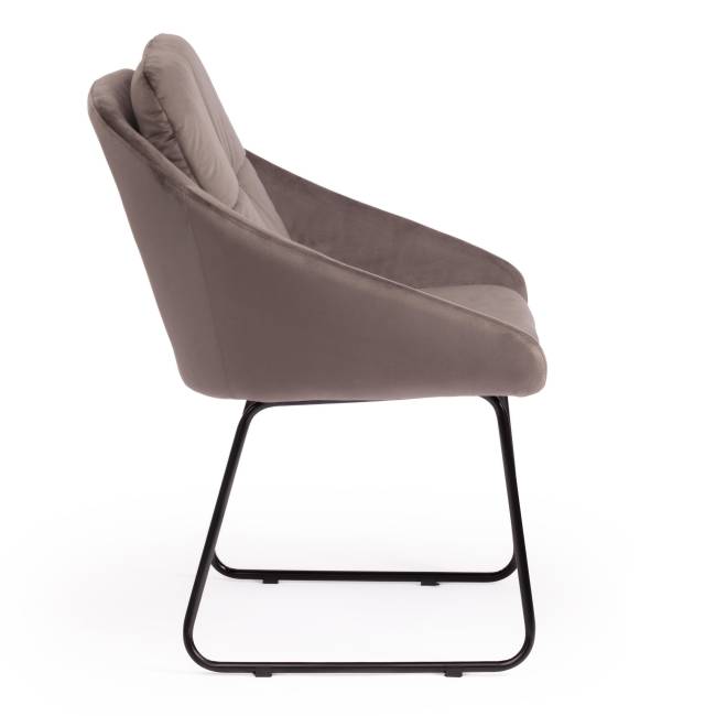 Кресло STAR (mod. CY-1919) вельвет/металл, 68 х 60 х 88 см , серый (HLR 24)/черный (Комплект из 2 шт.) серый (HLR 24)/черный вельвет/металл Кресло STAR (mod. CY-1919) вельвет/металл, 68 х 60 х 88 см , серый (HLR 24)/черный (Комплект из 2 шт.) серый (HLR 24)/черный вельвет/металл