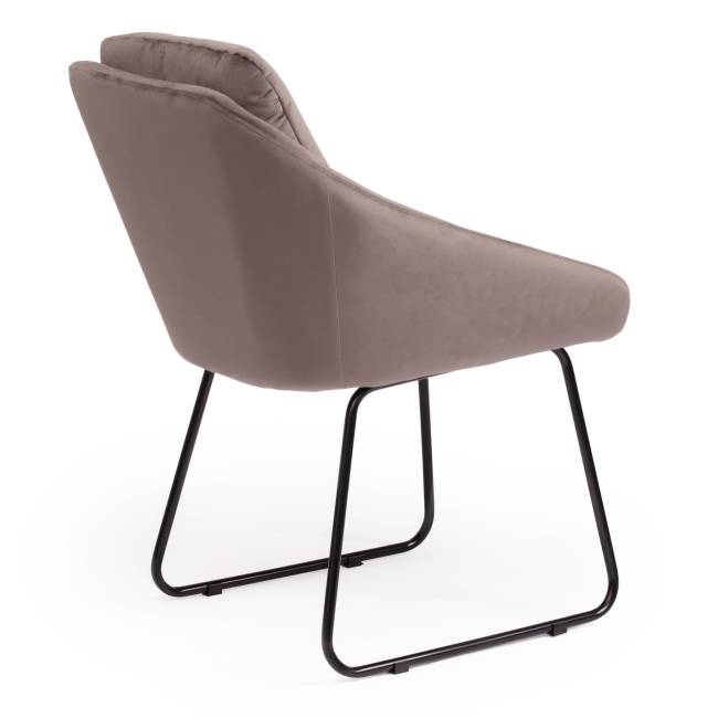 Кресло STAR (mod. CY-1919) вельвет/металл, 68 х 60 х 88 см , серый (HLR 24)/черный (Комплект из 2 шт.) серый (HLR 24)/черный вельвет/металл Кресло STAR (mod. CY-1919) вельвет/металл, 68 х 60 х 88 см , серый (HLR 24)/черный (Комплект из 2 шт.) серый (HLR 24)/черный вельвет/металл