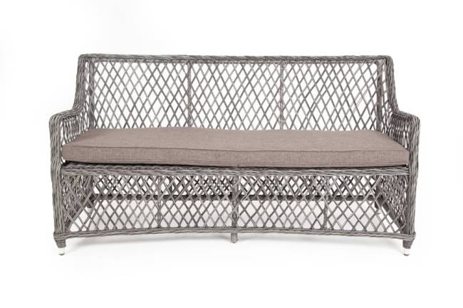 "Латте" диван двухместный из искусственного ротанга, цвет графит "Латте" диван двухместный из искусственного ротанга, цвет графит