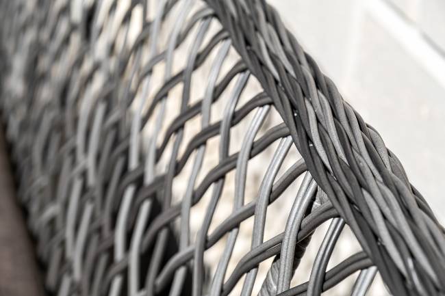 "Латте" диван двухместный из искусственного ротанга, цвет графит "Латте" диван двухместный из искусственного ротанга, цвет графит