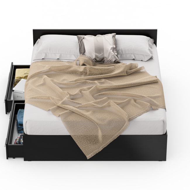 Кровать с ящиками Стандарт 1600 цвет венге Кровать с ящиками Стандарт 1600 цвет венге