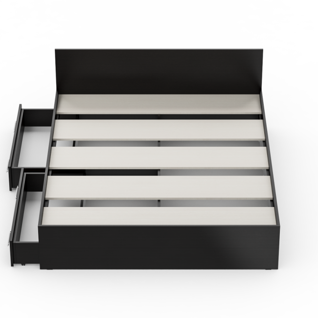 Кровать с ящиками Стандарт 1600 цвет венге Кровать с ящиками Стандарт 1600 цвет венге