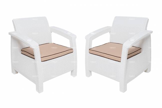 Комплект кресел TWEET Double Seat, цвет: белый Комплект кресел TWEET Double Seat, цвет: белый