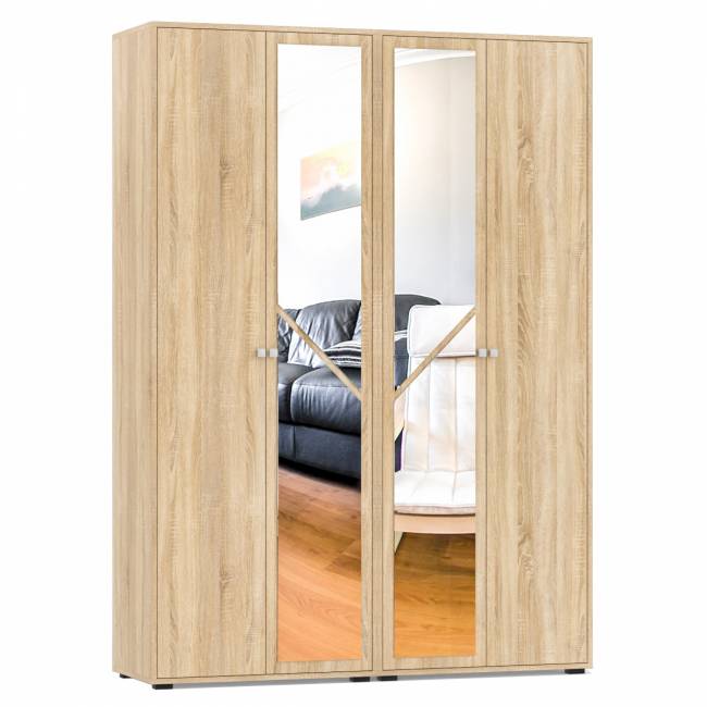 Шкаф 4-х створчатый Камелия цвет дуб сонома Шкаф 4-х створчатый Камелия цвет дуб сонома