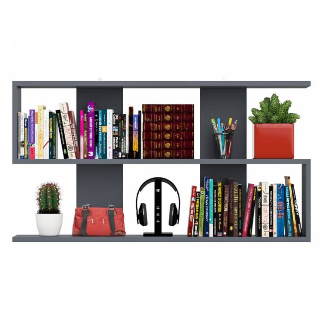 Навесная полка Мори 1200 цвет графит Навесная полка Мори 1200 цвет графит