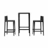 Стол пластиковый барный Spritz Basic черный 500x500x1000 мм