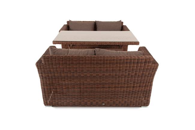 "Мокко" обеденная группа плетеная из ротанга, цвет коричневый "Мокко" обеденная группа плетеная из ротанга, цвет коричневый