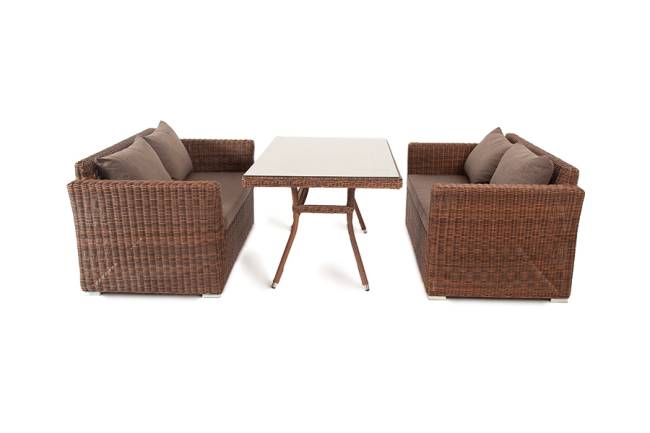 "Мокко" обеденная группа плетеная из ротанга, цвет коричневый "Мокко" обеденная группа плетеная из ротанга, цвет коричневый