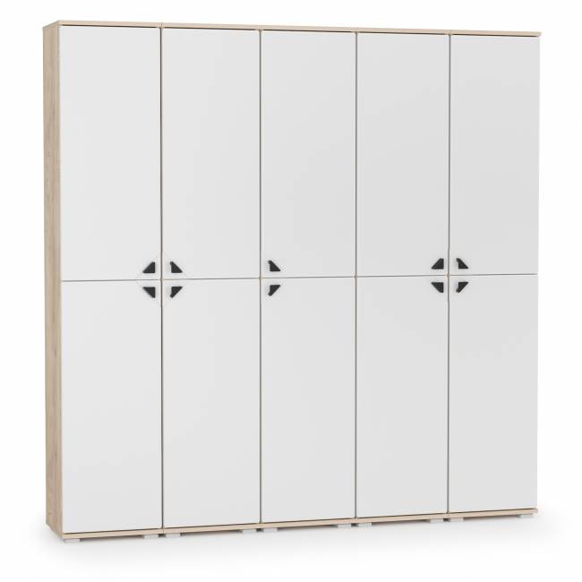 Глухие шкафы Бостон № 50 цвет дуб эндгрейн элегантный/фасады МДФ милк рикамо софт Глухие шкафы Бостон № 50 цвет дуб эндгрейн элегантный/фасады МДФ милк рикамо софт