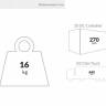 Стол пластиковый барный складной Sky Folding Bar Table 60 бежевый Ø600х1080 мм