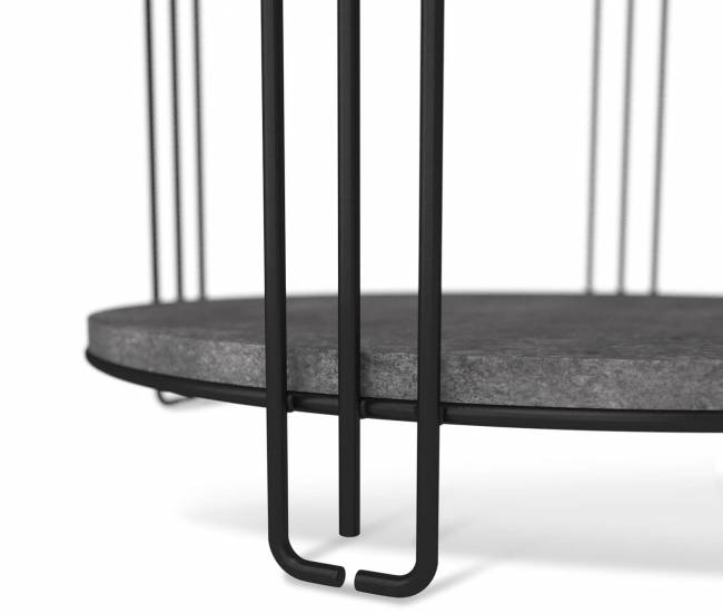 Столик кофейный Sheffilton SHT-CT33 черный муар/мокрый асфальт