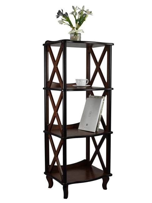Этажерка-стеллаж Джульетта 3 уровня, орех Л