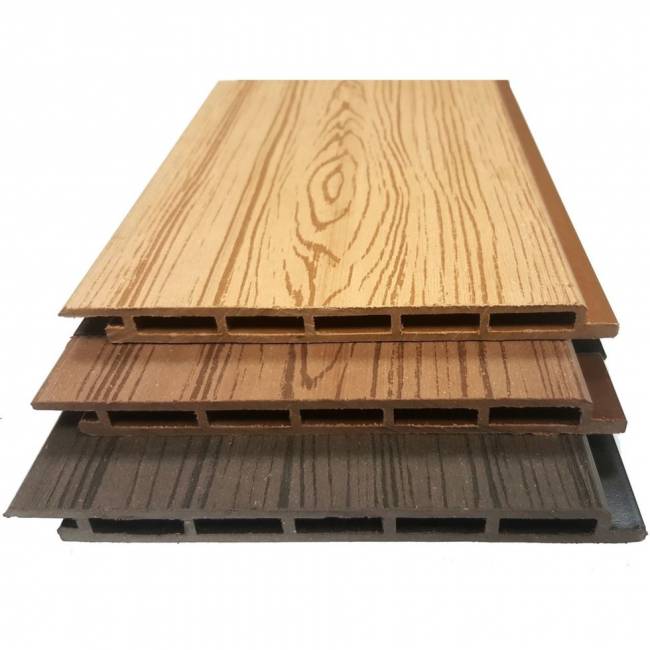 Фасадная панель из ДПК HOLZHOF, 165*15*3000 мм, антрацит Фасадная панель из ДПК HOLZHOF, 165*15*3000 мм, антрацит