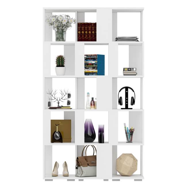 Комплект их 3-х открытых стеллажей цвет белый