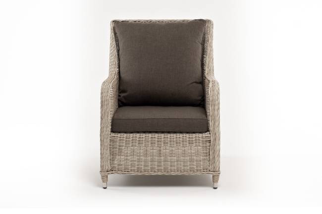 "Гляссе" кресло плетеное из искусственного ротанга, цвет бежевый