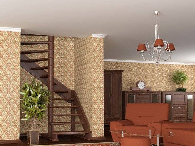 Деревянная лестница ЛС-01м под покраску