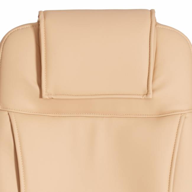 Кресло BERGAMO хром (22) кож/зам, бежевый, 36-34 бежевый кож/зам