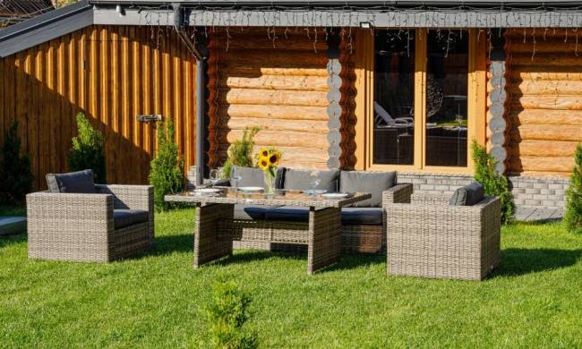 Комплект мебели KARL с обеденным столом (серый)