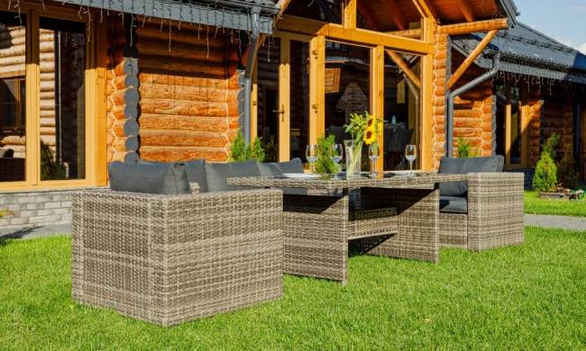 Комплект мебели KARL с обеденным столом (серый)