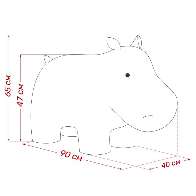 Пуф Leset Бегемот Премиум Omega 04, компаньон Omega 02 Пуф Leset Бегемот Премиум Omega 04, компаньон Omega 02